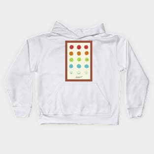 Colorful faces Kids Hoodie